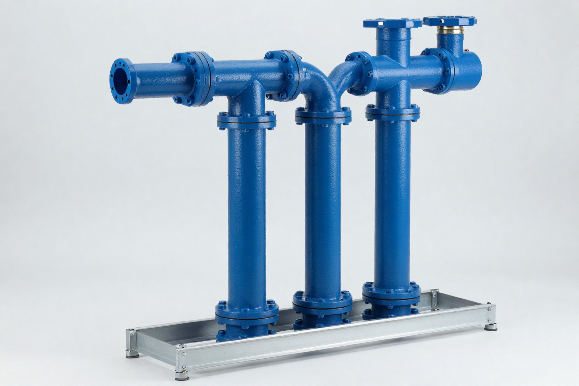 Vertical rack coolant manifold with blind-mate supply and return ports